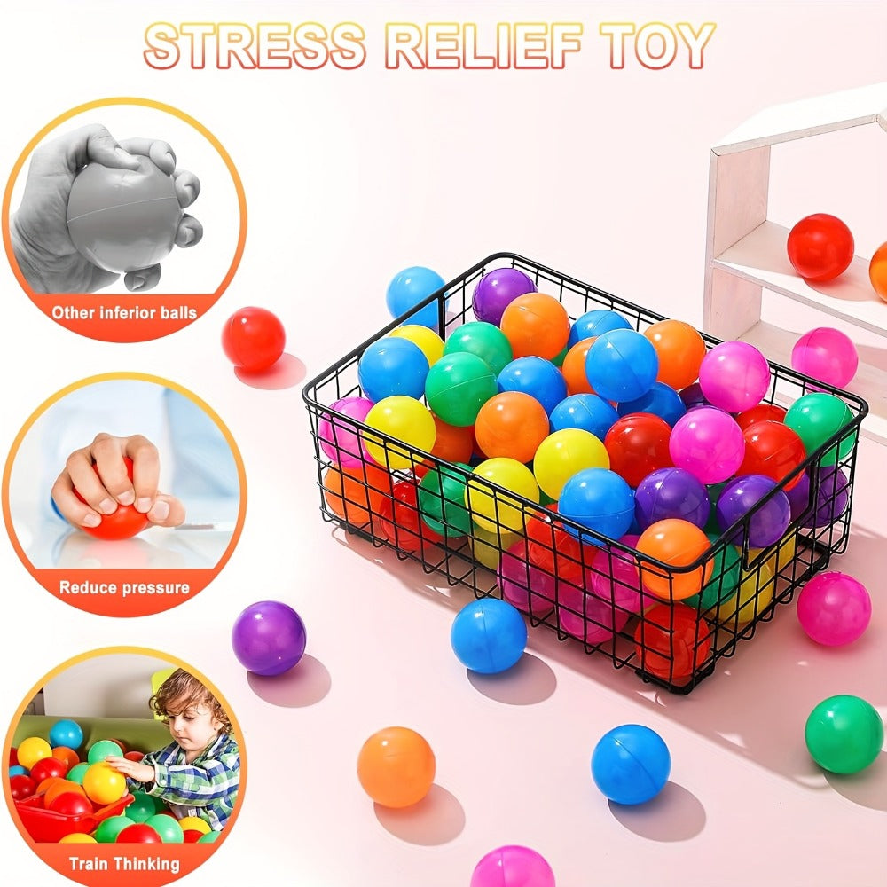 Colorful Plastic Ball Pit Balls for Kids | Perfect for Birthday Parties & Fun Gatherings | 100 or 200pcs Vibrant Mixed Color Balls for Ball Pools, Bounce - product image 7