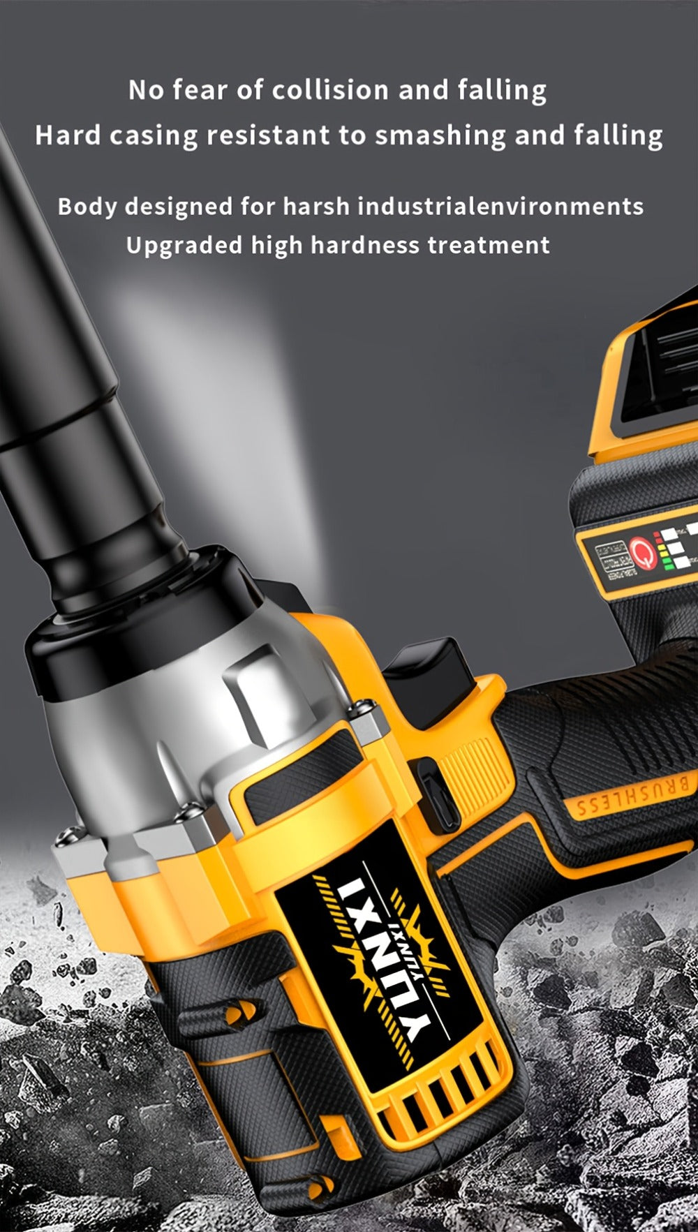 21V Cordless Drill Brushless Impact Wrench Multifunctional – Lithium Battery, Quick Charger, Variable Speed, Tighten Screws & Bolts, Compact Power Tool for Home, Car Repair & DIY – - product image 25