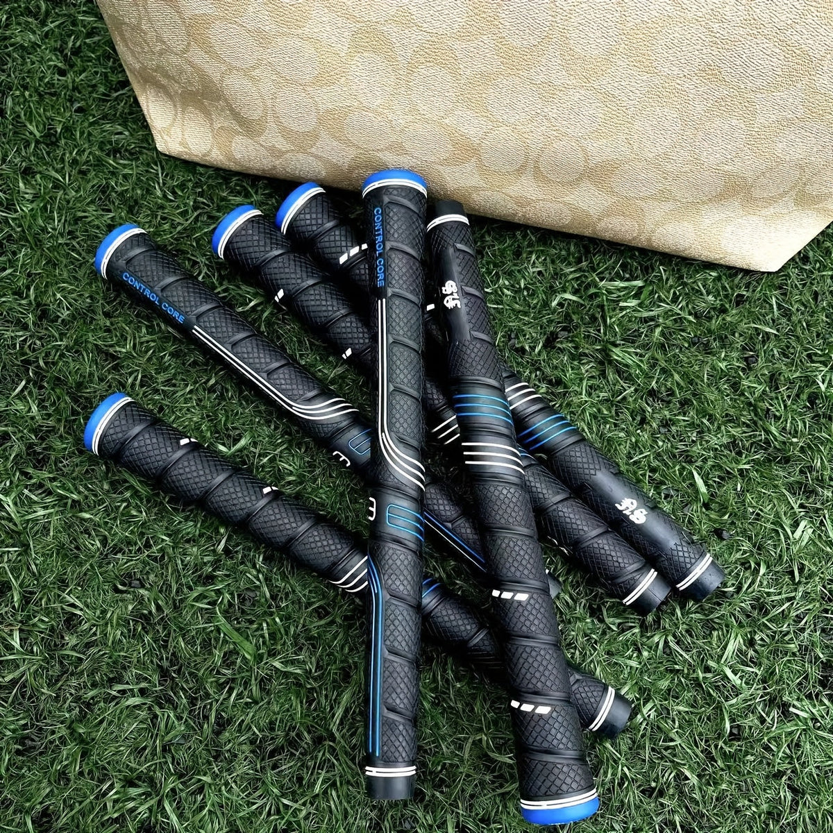 Oversized Golf Grips 10-Pack – Ergonomic Precision Control Design for All Skill Levels with Custom Texture & Enhanced Durability – Jumbo Blue Soft Rubber - product image