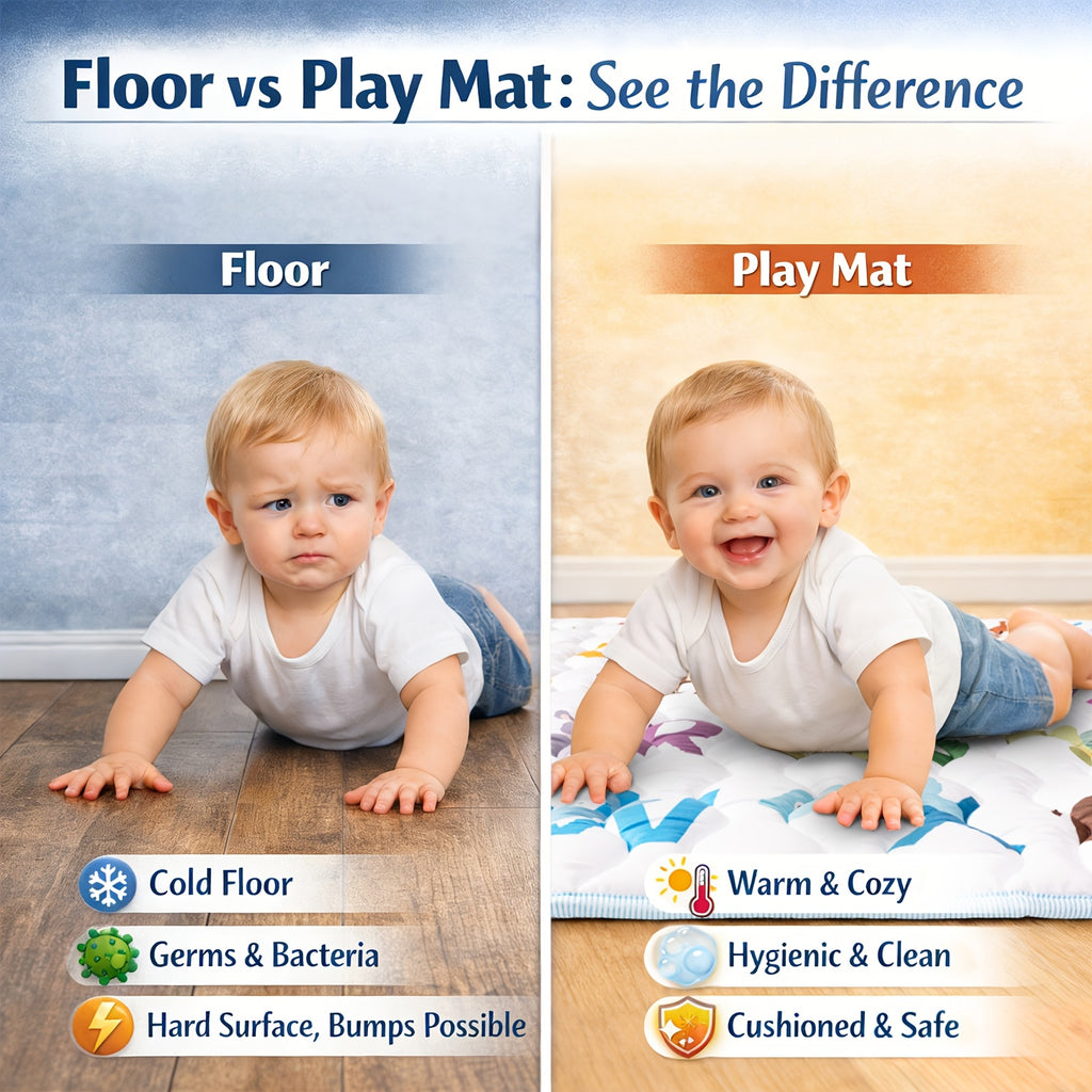 Baby Play Mat, 50x50 Playpen Mat with Super Soft Touch, Activity Mat with Upgraded Anti-Slip Bottom, Machine Washable Crawling Mat for Floor & Picnic - product image 17