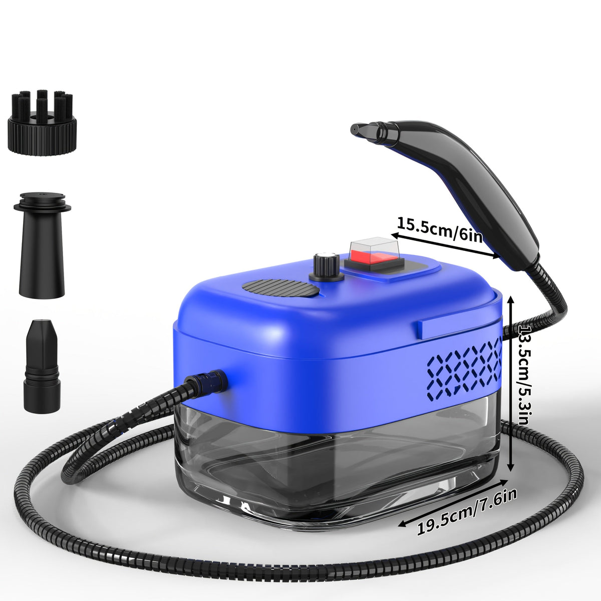 Handheld Steam Cleaner High Pressure 9-Gear Adjustment & LCD Display, 1200ml Water Tank, Portable High-Temp Steamer for Kitchen Carpet Sofa Grout Tile - product image 15