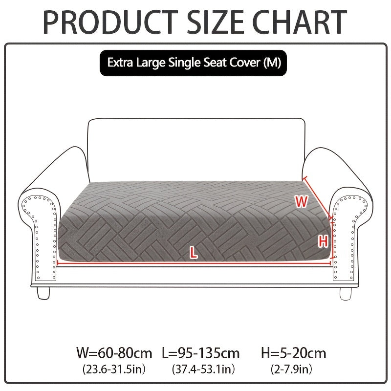 Sofa Cover Stretch Slipcover Universal Fit - Elastic Non-Slip Couch Cover Pet Friendly Machine Washable | Sofa Seat Cover Armrest Back Chaise Protector for Living Room Deep Gray Ho - product image 20
