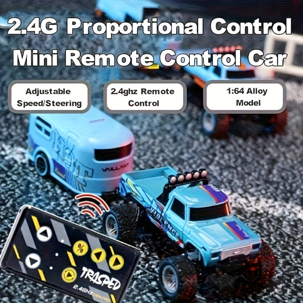 Mini RC Car 1/64 Scale High-Speed Off-Road Monster Truck | 2.4GHz Alloy Die-Cast Remote Control Car with Shock Absorber, All-Terrain Climbing RC Toy Gift for - product image 15