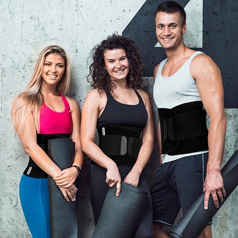Sizes M to 3XL – Men's Waist Trainer Sweat Belt Tummy Control Compression Body Shaper Trimmer for Weight Loss & Workout