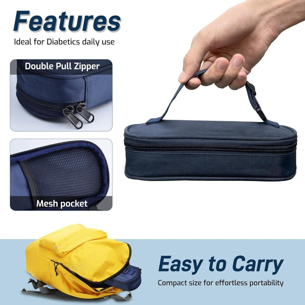 Insulated Insulin Vial Travel Case – Diabetic Supply Bag with Ice Brick, Compact Portable Cooler Kit for Medication Storage - product image 5