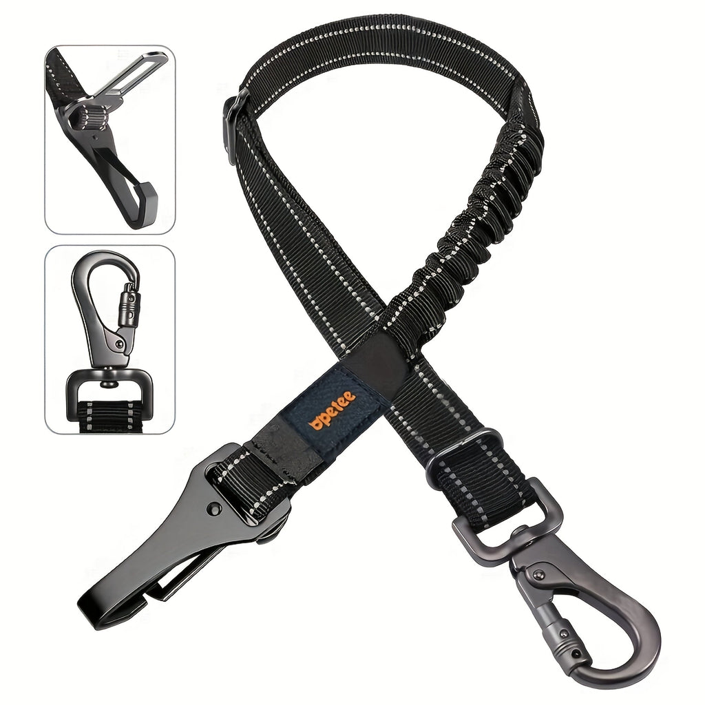 Secure Pet Travel for All Cars SUV Trucks – Dog Car Seat Belt Safety Harness 2 Pack Adjustable Universal Vehicle Tether with Quick-Release Buckle & Anti-Tangle - product image 4