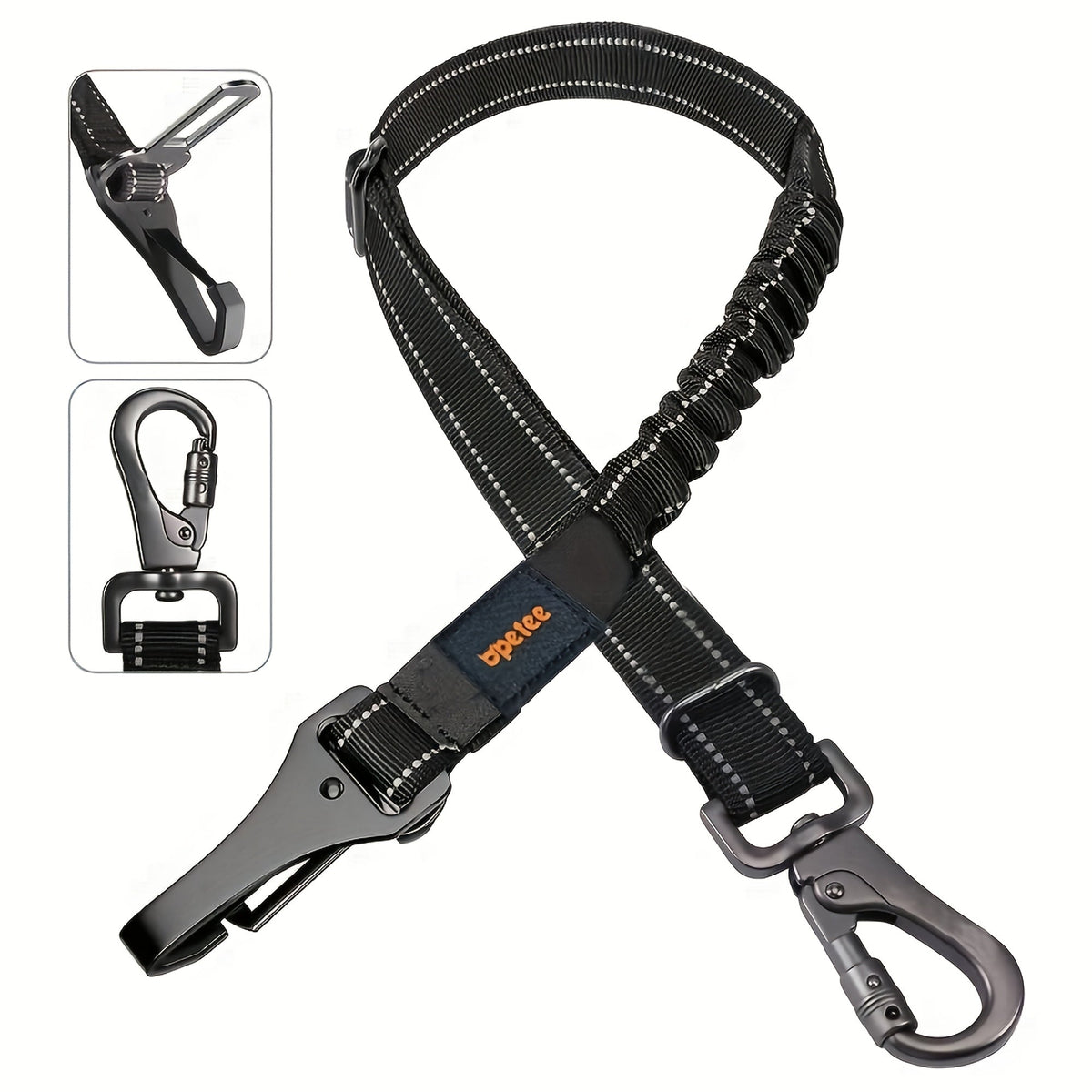 Secure Pet Travel for All Cars SUV Trucks – Dog Car Seat Belt Safety Harness 2 Pack Adjustable Universal Vehicle Tether with Quick-Release Buckle & Anti-Tangle - product image 4