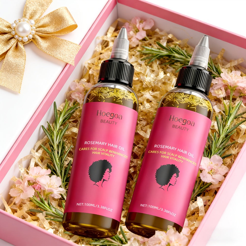 Rosemary Hair Oil 2 Pack Gift Set with Bataana Oil | Scalp Nourishing Moisturizing Hair Growth Treatment | Anti-Frizz Strengthening Natural Hair Oil for Women | Birthday Valentine' - product image 8