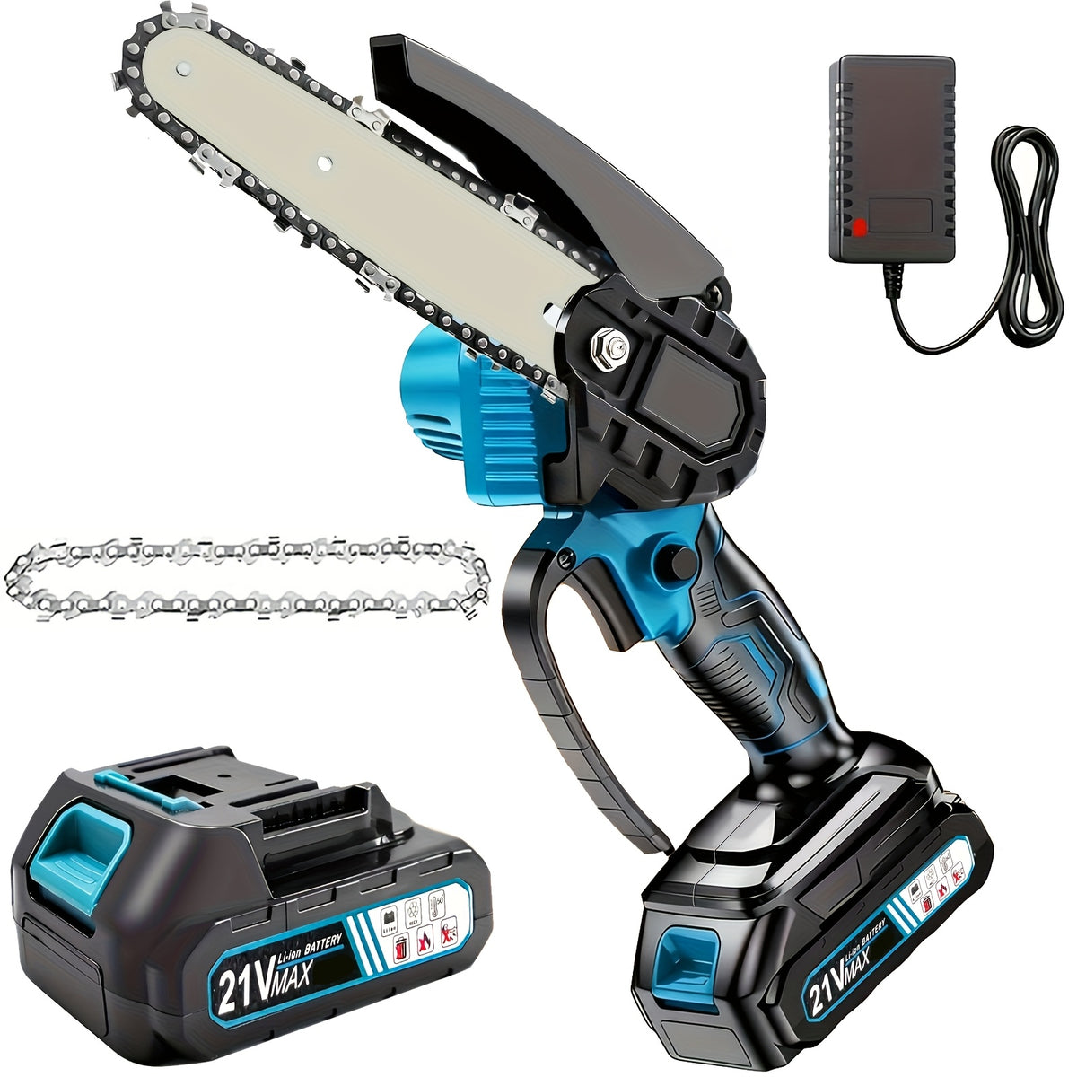 ShinyLink Cordless Mini Chainsaw Suitable for Tree Trimming, 6-Inch Handheld Electric Chainsaw with Battery, Lightweight Portable Chainsaw for Yard Work, Wood - product image 7
