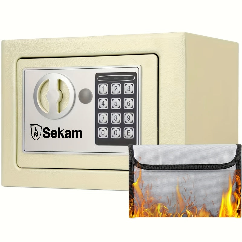Heavy Duty Steel Safe With Cash Bag Without Cash Bag Home Safety Safe Equipped With A Combination Lock and Key Lock Suitable For Storing Cash Documents and - product image 20