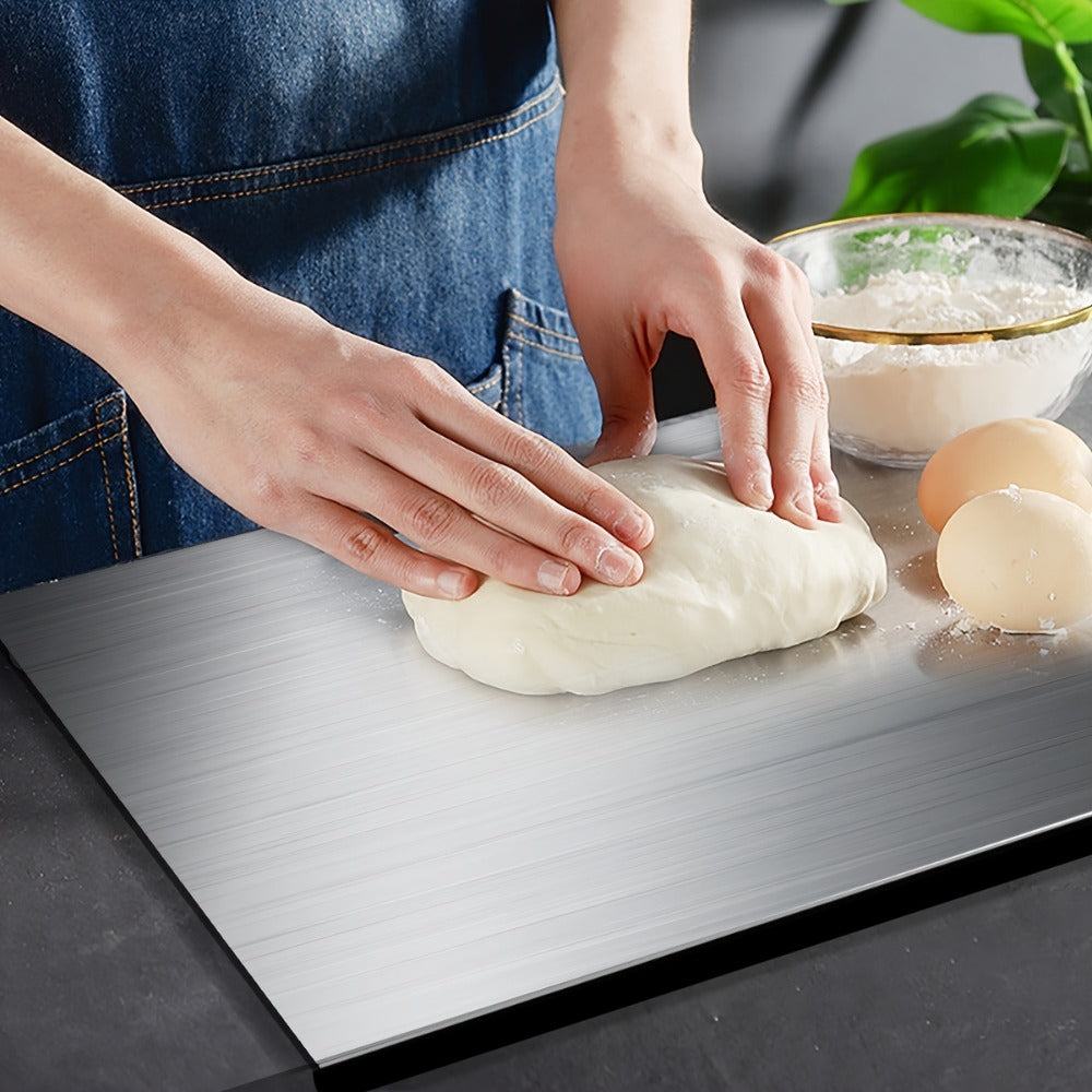 Stainless Steel Cutting Board Large Extra Thick 304 Food Grade Metal Chopping Board Non-Slip Butcher Block for Kitchen Meat Vegetables Fruits with Juice Groove - product image 6