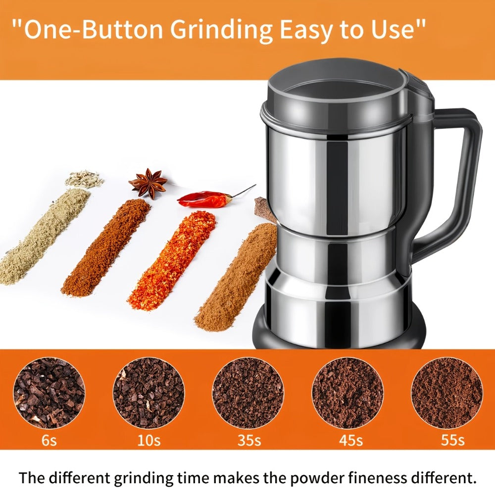 Electric Coffee Grinder 300W 25000RPM – 8-Blade Stainless Steel Spice & Grain Mill for Coffee Beans, Nuts, Spices | Home, Cafe & Camping - product image 18
