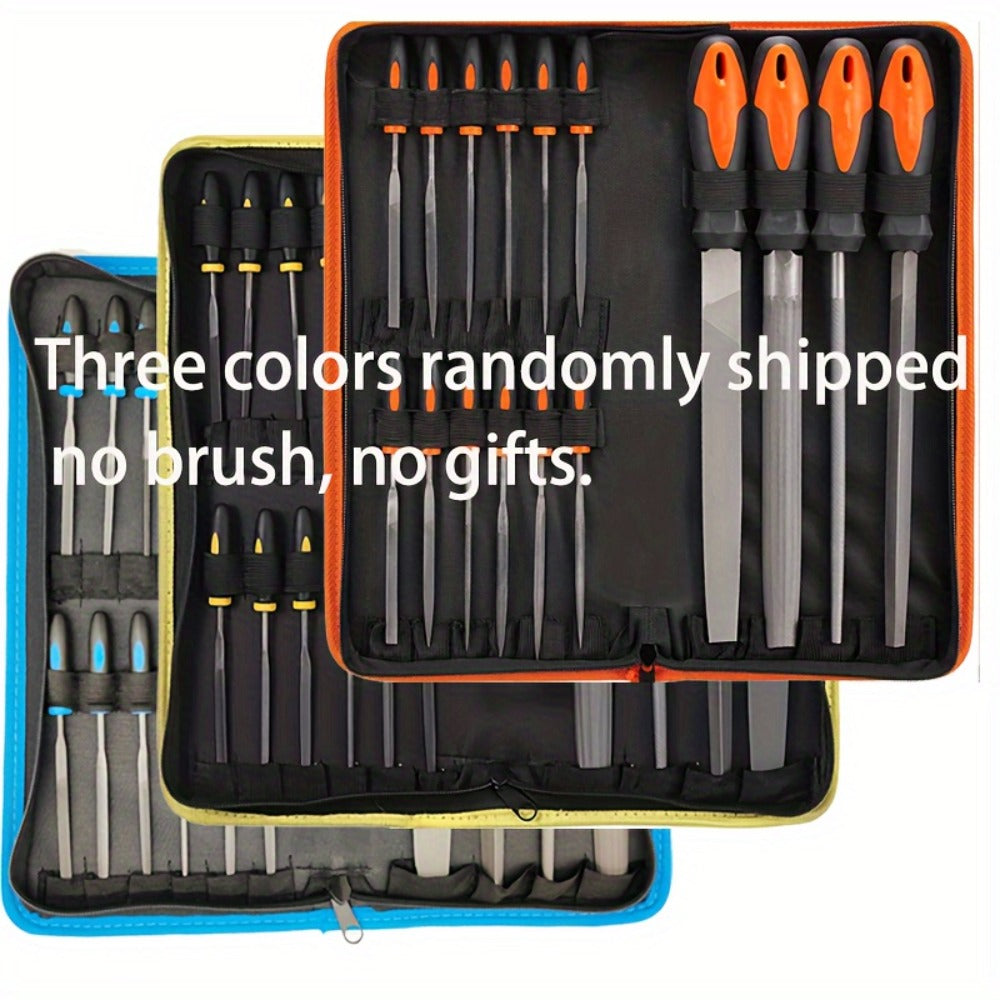Rasp File Set Premium T12 Forged Alloy Steel - 14/16/17pcs Wood Rasp Set with Flat, Triangular, Semi-Circular & Round Rasps, for Woodworking, Metalworking & DIY, Includes Storage B - product image 7