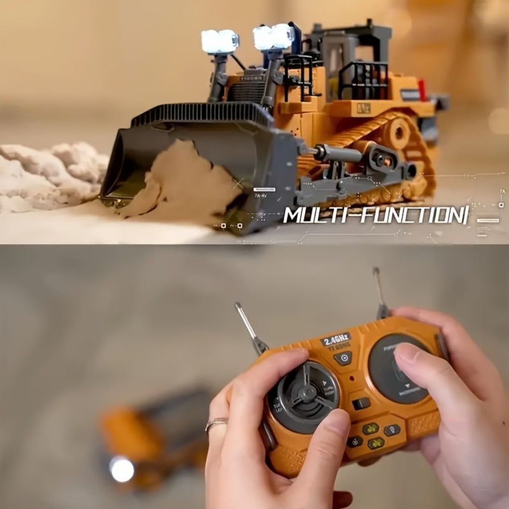 RC Bulldozer 9-Channel 2.4GHz Remote Control | Indoor Outdoor RC Construction Toy, Birthday & Christmas Gift for Boys Ages 6+ | Multifunctional Engineering - product image 6