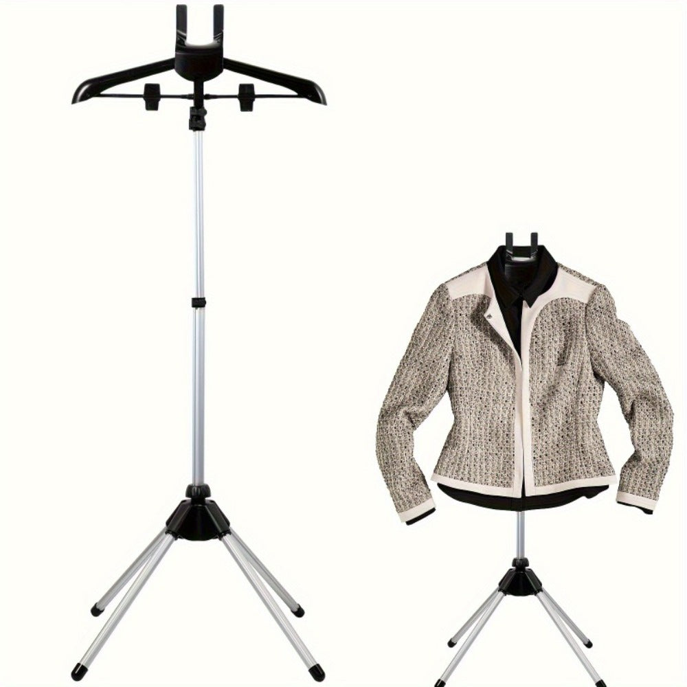 Clothes Drying Rack Foldable Height Adjustable Telescopic Ironing Rack, Aluminum Alloy Garment Rack with 360° Rotating Arm, Multi-Layer Hanging Drying Stand, Space-Saving Laundry R - product image 11