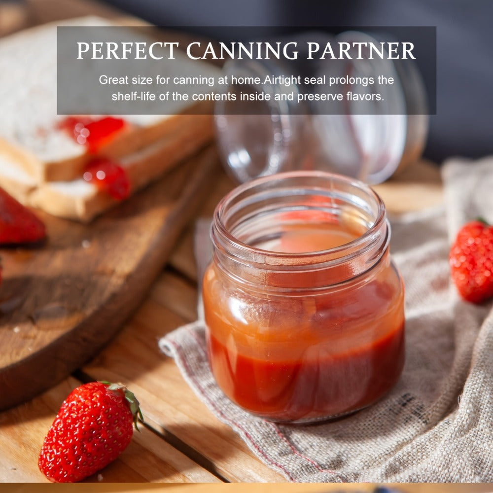 Mason Jars 8oz Glass Jars with Lids – 9/18/27/36 Pack Regular Mouth Canning Jars for Storage, Spices, Jelly, Jam, Honey & Caviar | Dishwasher Safe Spiral Lid Kitchen Storage Contai - product image 14