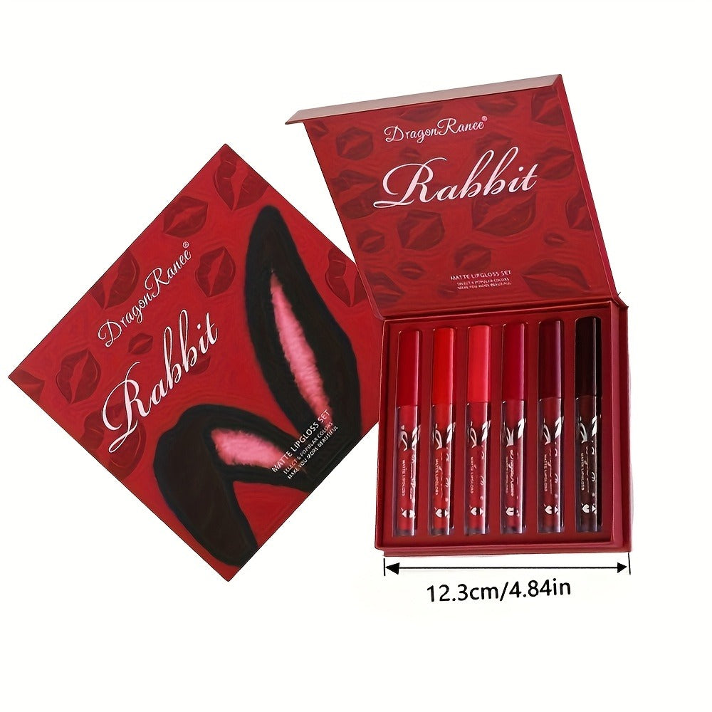 Red Lip Gloss Set 6 Pcs Squalane Long-Lasting Non-Transfer Moisturizing Glossy Lip Glaze Vibrant Red Tones Crimson Berry for Date Night Party Wedding Gift for Women - product image 5