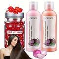 Rosemary Shampoo Set 3pcs — Onion Biotin Hair Growth Shampoo & Conditioner + No-Rinse Hair Vitamin Serum Capsules with Moroccan Macadamia & Avocado Oil | Reduces Shedding & Strengt - product image 12