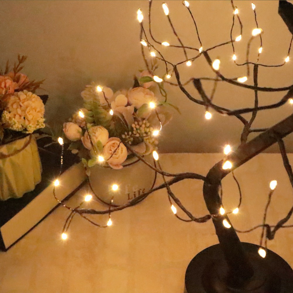LED Tabletop Tree Light 20 Inch, 108 LED Fairy Lighted Branch Tree Lamp with 8 Lighting Modes & Timer, USB or Battery Powered Desk Decor for Bedroom Home Office Christmas Halloween - product image 4