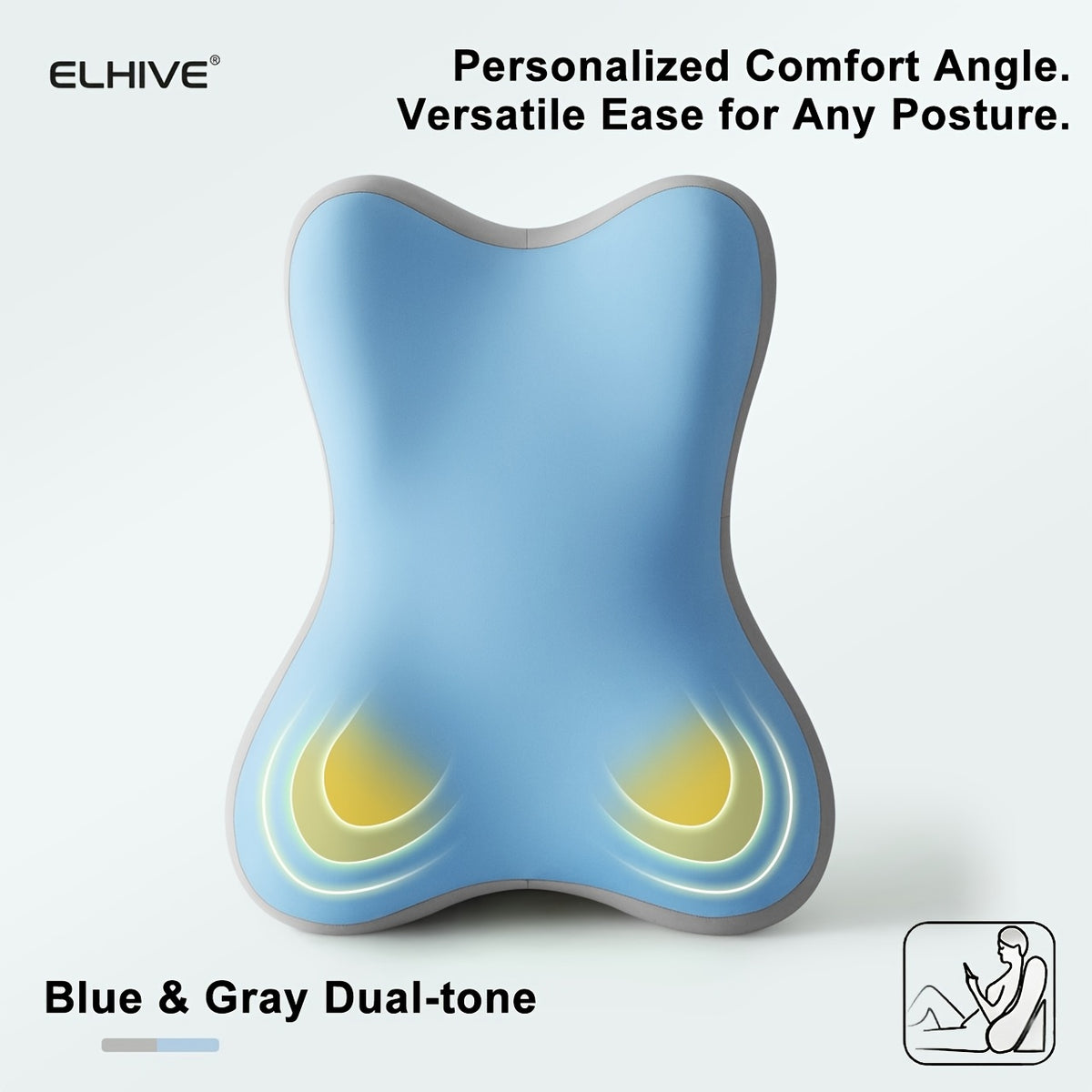 Adjustable Bed Wedge Reading Pillow - Large Memory Foam Backrest for Sitting Up in Bed - Soft C-Shaped Lounging Cushion for Headboard - Multi-Use for Phone - product image 9