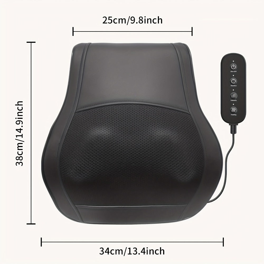Shiatsu Back Massager with Heat Deep Tissue 3D Kneading for Neck Shoulder Back 3 Massage Modes 2 Heating Levels Electric Body Massager Gift for Mom Dad Women - product image 10