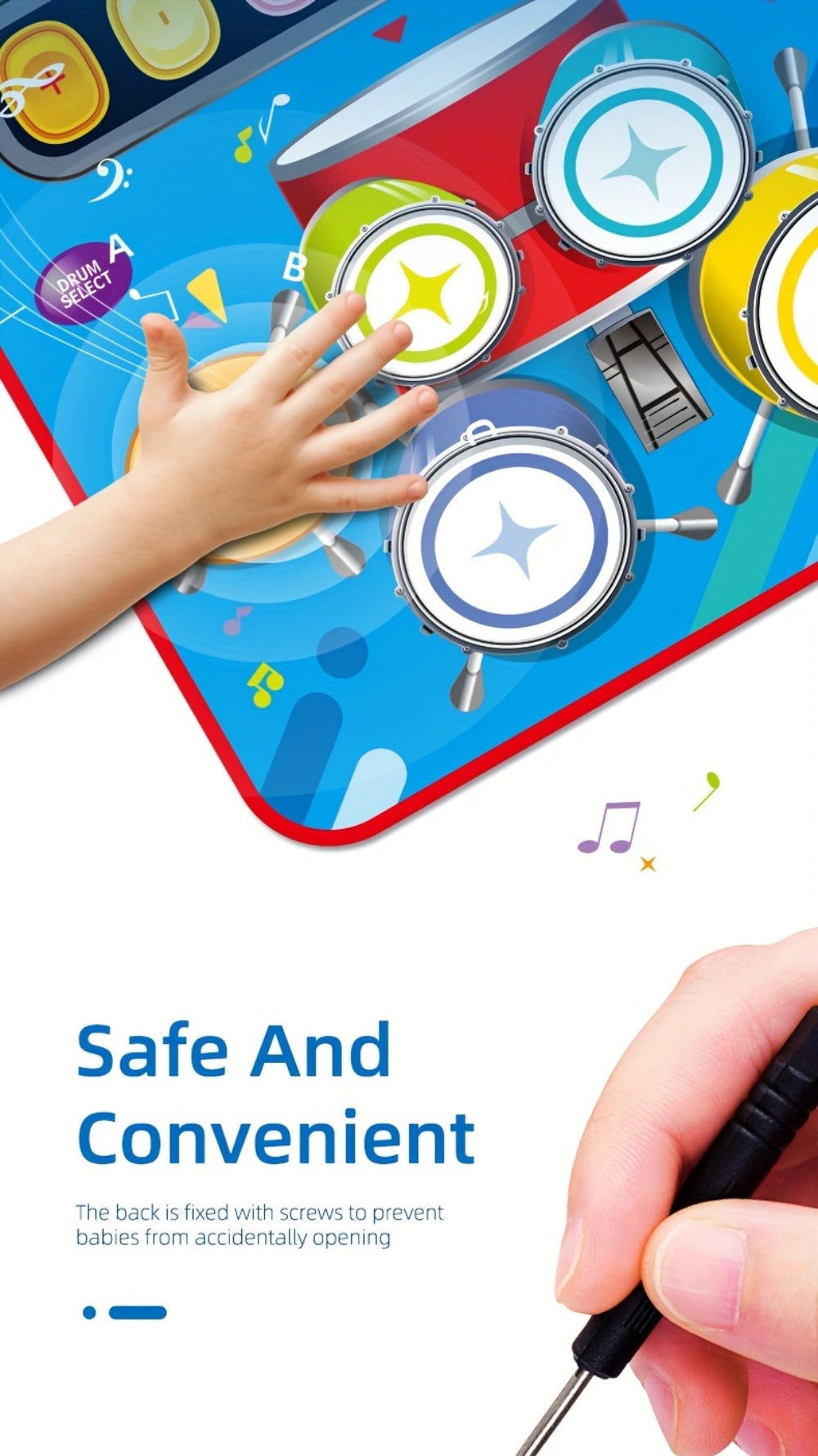 Kids Electronic Drum Music Mat – Dance Drum Pad for Boys & Girls – Multifunctional Musical Toy for Skill Development & Family Bonding – Birthday Christmas - product image 10