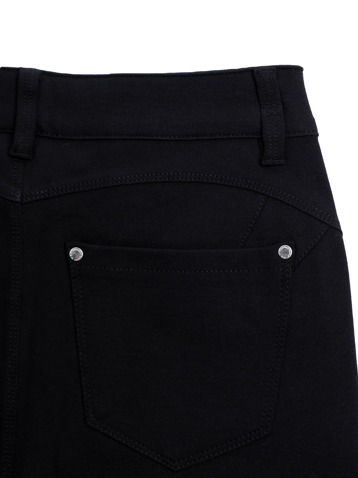 Women's Black High-Waisted Skinny Jeans - Stretchy Fabric, Button Accents, Multiple Pockets, Long Length, Casual Street Style, Allseason Pants, Casual - product image 15