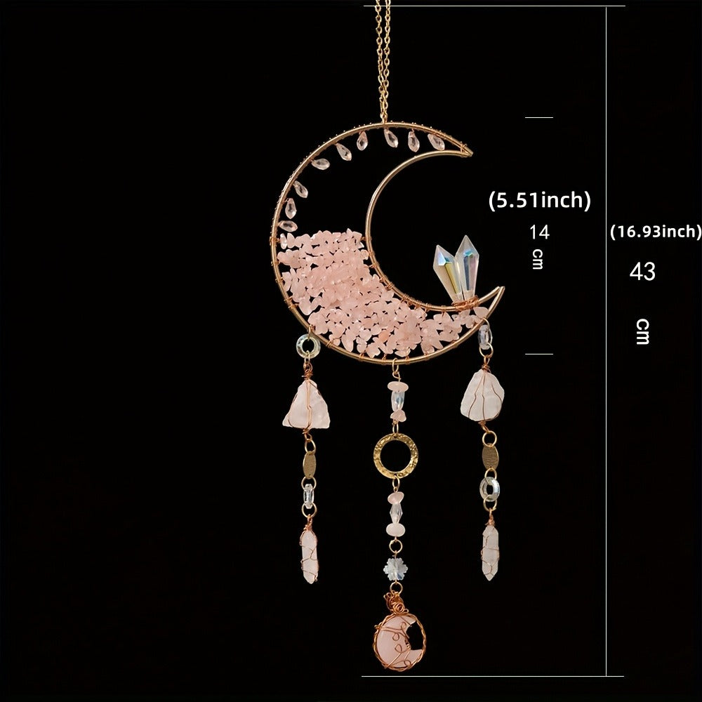 Dreamcatcher Moon Suncatcher Wall Hanging – Handmade Boho Wind Chime Pendant for Indoor Outdoor Garden, Courtyard & Party Decor – Christmas & Birthday Gift - product image 37
