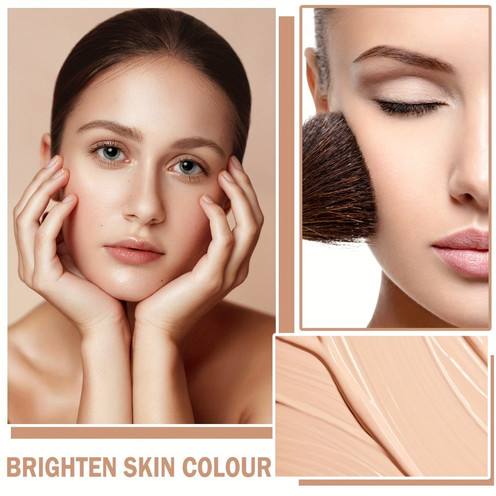 Full Coverage Liquid Foundation Makeup Long Lasting Matte Finish Buildable Formula for Mature Dry Skin Natural Beige Nude Shades Women Face Cosmetics Daily Office Gift - product image 7