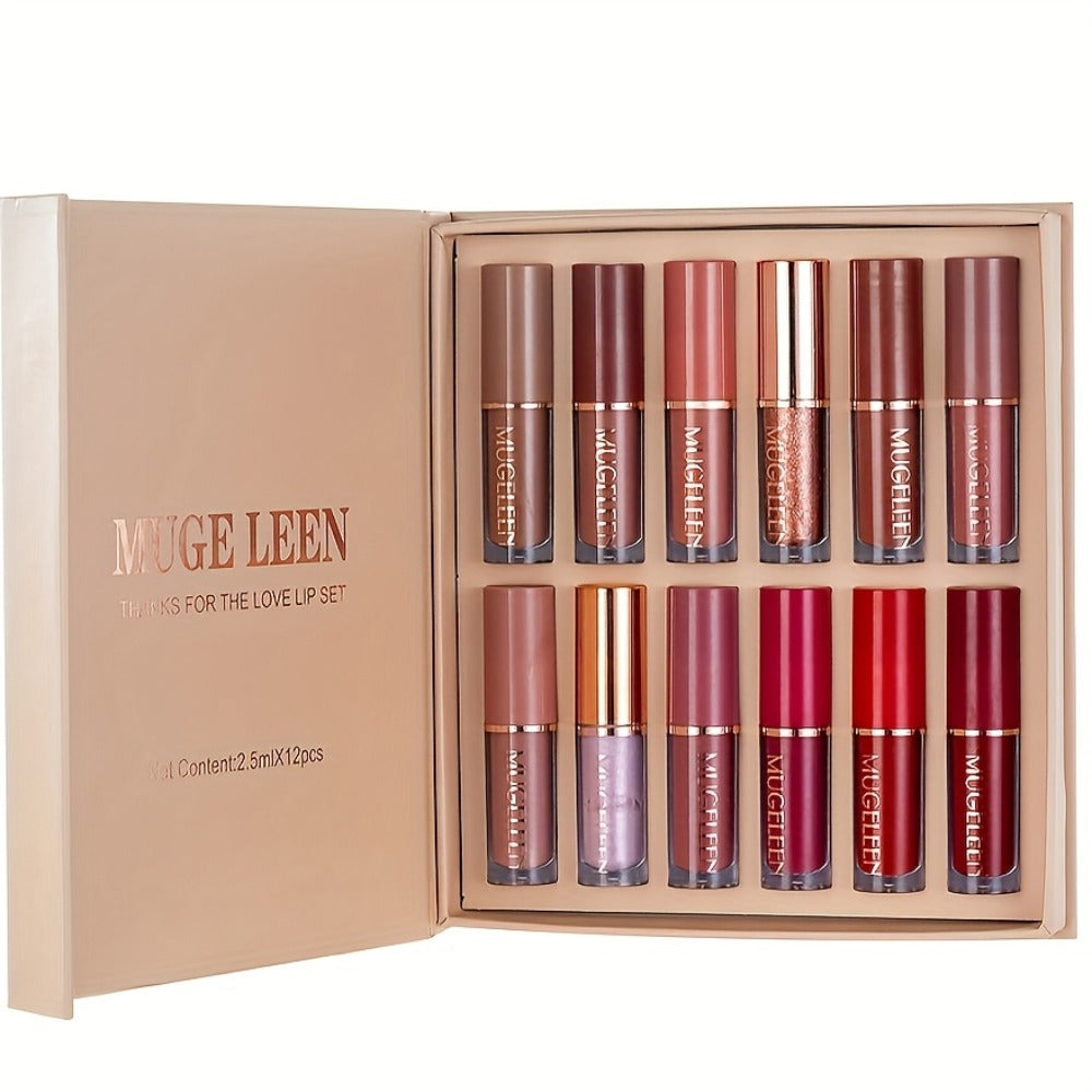 Non-Stick Matte Lip Gloss Set 12 Pcs Non-Fading Long-Lasting Liquid Lipstick Assorted Colors with Wand Applicator – Velvety Bold Lip Color Beauty Gift for Women & Girls Everyday We - product image 6