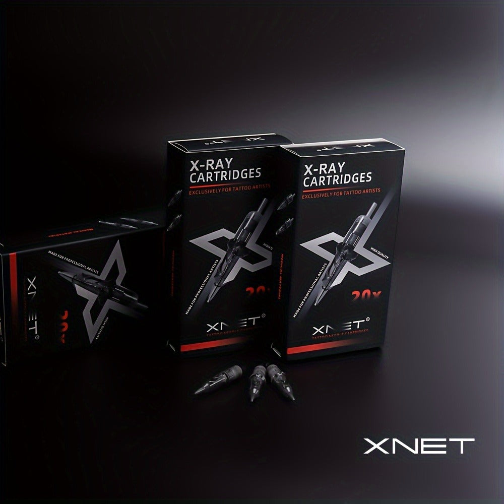 XNET X-RAY Tattoo Cartridge Needles Mixed Set 20pcs RL RS RM Round Liner Shader Curved Magnum Safety Membrane EO Gas Sterilized 316L Stainless Steel for All Cartridge Machines Arti - product image 10