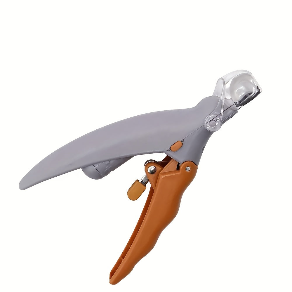 LED Pet Nail Clipper 2pcs with Light Ergonomic Non-Slip Handle Precise Cat Dog Nail Trimmer Safe Hassle-free At-Home Grooming Tool Orange Gray - product image 6