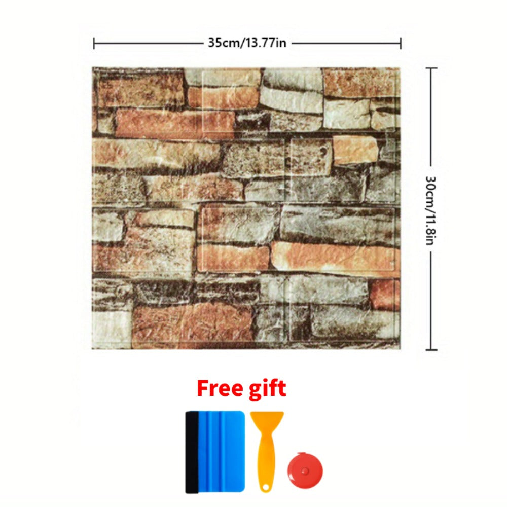 3D Peel and Stick Wood Grain Wallpaper Panels 50/100pcs - Self-Adhesive Waterproof PVC Foam Wall Tiles, Anti-Collision Textured Wall Decor for Bedroom Living Room Kitchen DIY Renov - product image 11