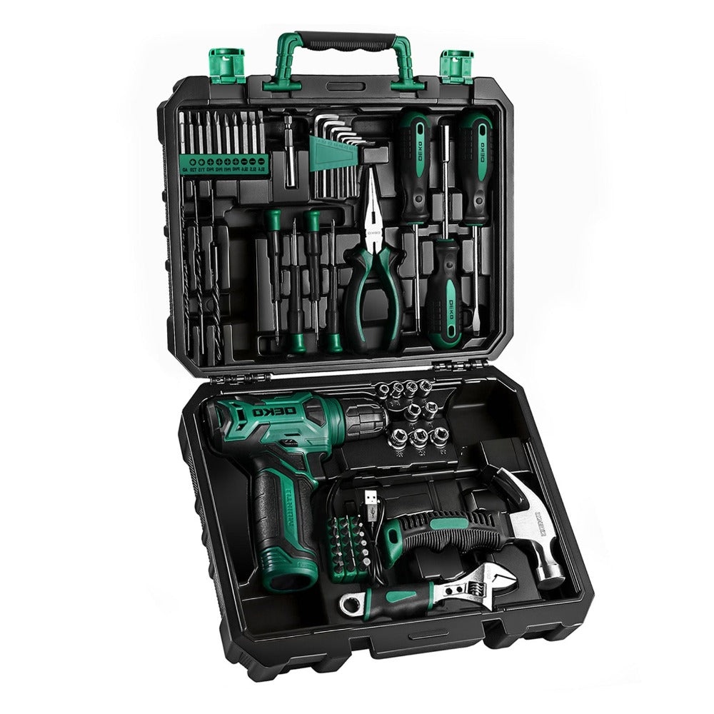Cordless Drill Tool Kit 119/151PCS – 8V/12V Electric Power Drill Set with Screwdriver, Hammer, Wrench | All-in-One Home Repair & DIY Hand Tools for Women | Perfect Gift - product image 5