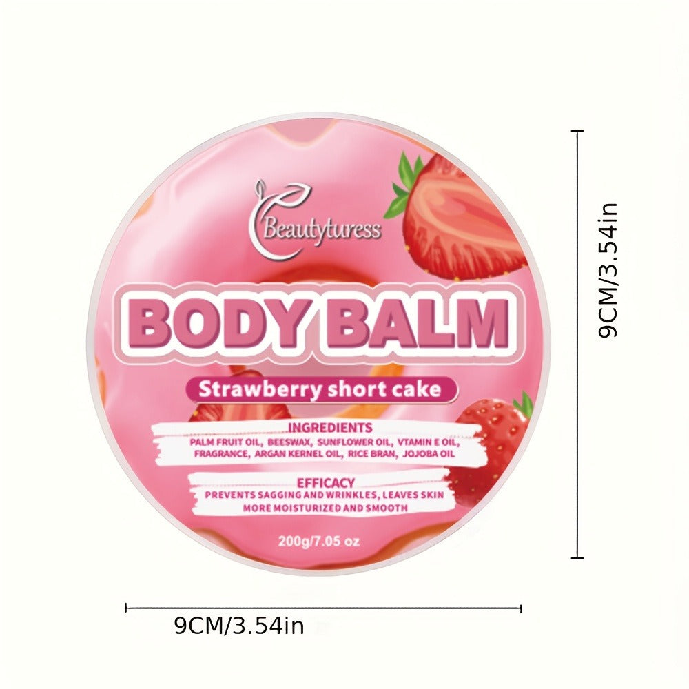 Body Butter Cream 200g Shea Butter Vitamin C Glycerin — Deep Moisturizing Body Glaze for Dry Skin Long-Lasting Hydration Hypoallergenic, 6 Fruity Scents Strawberry Peach Watermelon - product image 13