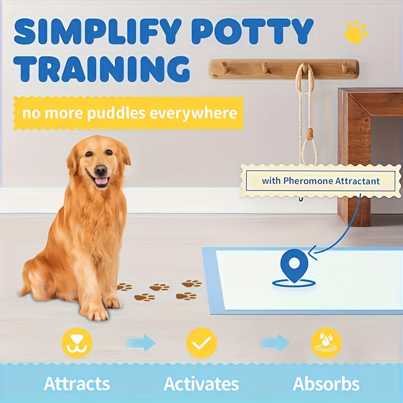 Bulk Pet Pee Pads 50 to 400-Count – For Dogs, Puppies, Cats & Rabbits – Super Absorbent Leak-Proof Disposable Training Pads 23.6"x23.6" – Multi-Pet Household - product image 6