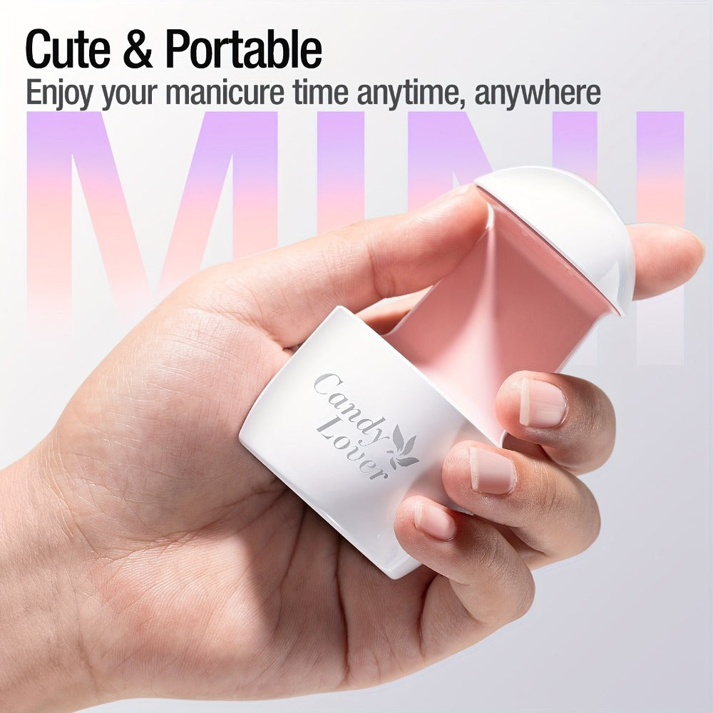 Mini UV LED Nail Lamp – Portable Compact Gel Nail Curing Light for Travel & Home | Fast Gel Polish Dryer for DIY Nail Art, Gel Extensions & Beginner Manicure, One-Button Easy Opera - product image 6