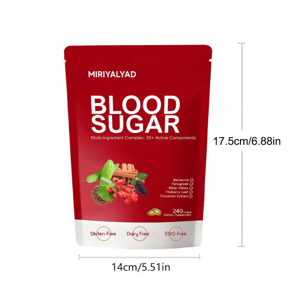 Berberine Blood Sugar Support Supplement 240 Softgels with Cinnamon Bitter Melon Gymnema Sylvestre 20+ Herbal Complex for Glucose Balance Insulin Sensitivity Metabolic Wellness Men - product image 10