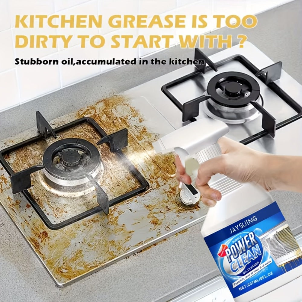 Kitchen Degreaser Spray Bubble Cleaner 237ml, Heavy Duty Grease Remover with Lemon Scent and Baking Soda Formula for Oven Stove Sink Countertop Range Hood Dishwasher Oil Stain Remo - product image 2