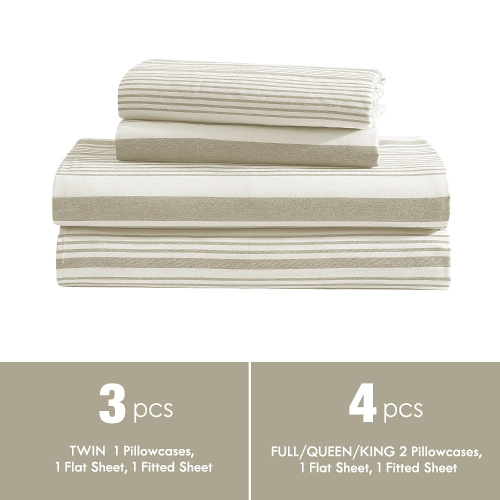 Bed Sheet Set Deep Pocket Soft Microfiber - Fitted Sheet Flat Sheet & Pillowcases Twin Full Queen King - Cooling Breathable Fade Resistant Sheets for Daily Use Dorms Guest Rooms - product image 22