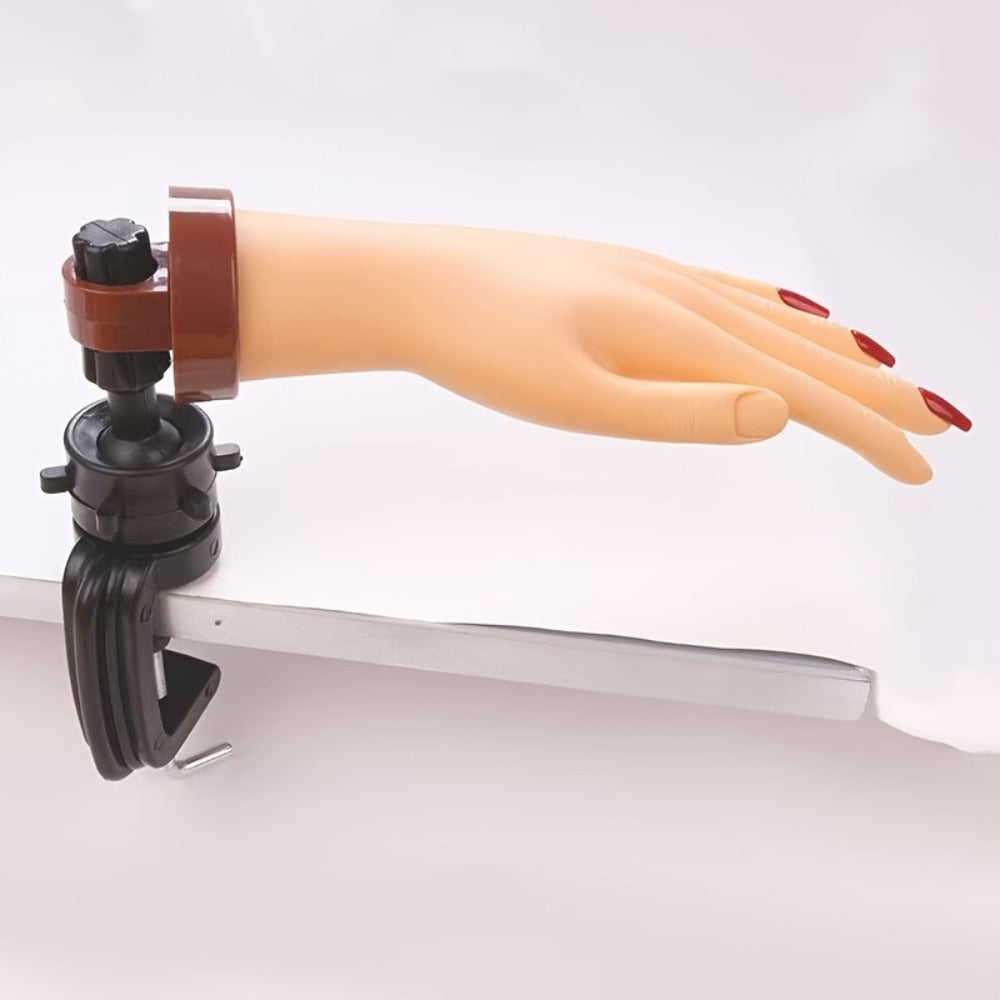 Bendable Nail Practice Hand with Stand – Reusable Mannequin Hand for Acrylic Gel Nail Training, Includes Fake Nail Tips & Nail Tools, Flexible Fingers for Realistic Practice – Begi - product image 2
