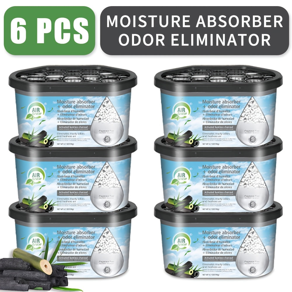 Moisture Absorber Dehumidifier Box 6-Pack – Odor Eliminator & Humidity Controller for Closet, Bathroom, Kitchen, Pantry, Boat & RV – Lavender Vanilla, Fresh Linen, Jasmine Blossom, - product image 13