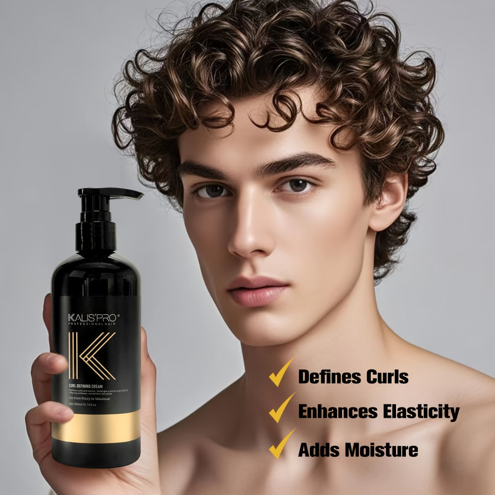 Men's Curl Cream Sulfate-Free 10.14oz - Frizz Control Styling Cream for Wavy & Curly Hair | Controlled Hold, Boosts Shine & Hydration | No Sticky Residue | Curly Guy Method Approve - product image 6