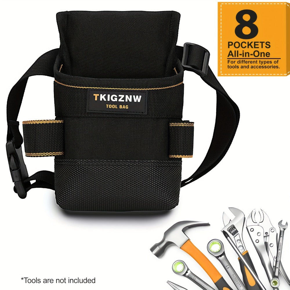 Tool Belt Pouch Heavy Duty Electrician | Adjustable Strap Multi-Compartment Organizer with Zipper | Professional Tool Bag for Plumbers Mechanics Electricians Equipment Storage - product image