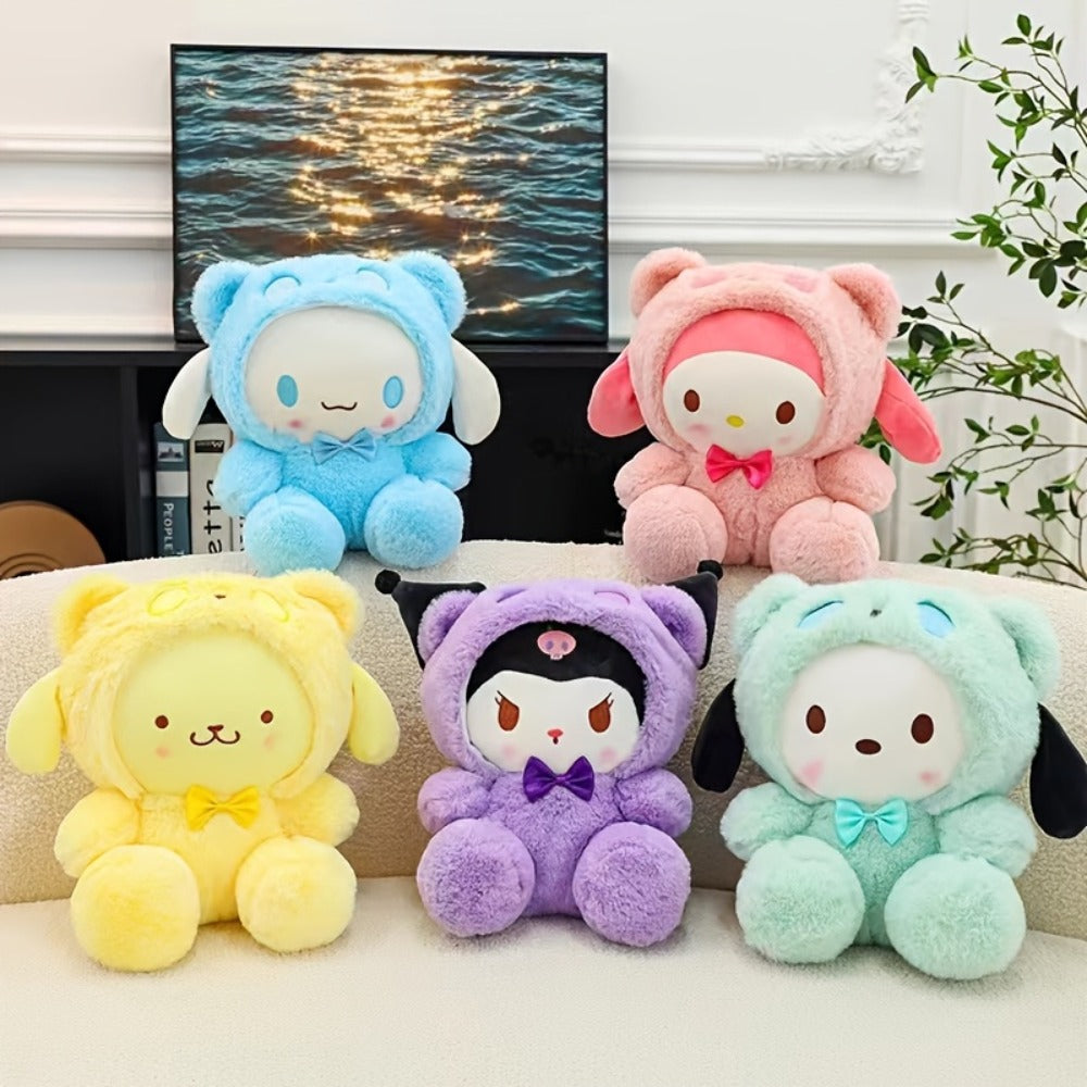 Kawaii Big-Eared Cinnamon Dog Plush Doll | Soft Stuffed Puppy Toy in White, Blue Jade & Pudding Styles for Girls Kids Teens Anime Fans Collectors | Birthday - product image
