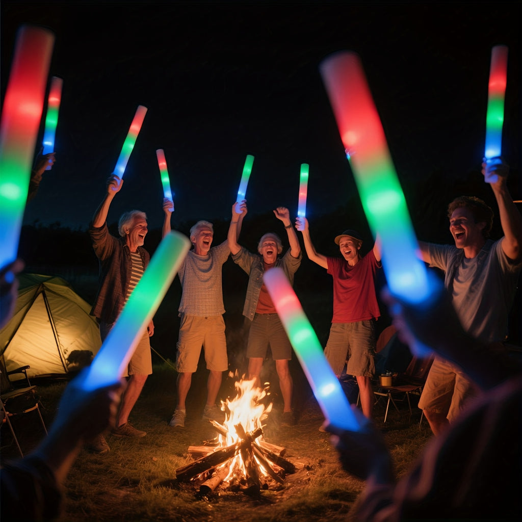 100 pcs Pack LED Foam Light Sticks - 3-Mode Color Changing Flashing Party Favors with Flashing Modes Suitable for Weddings, Birthdays, Concerts, Camping, for - product image 11