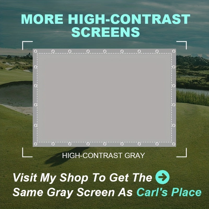 Ultra-Quiet 3D Golf Simulator Projector Screen, Wear-Resistant, Indoor Golf Training, 3 Sizes | Golf Impact Screen 4K UHD - product image 3