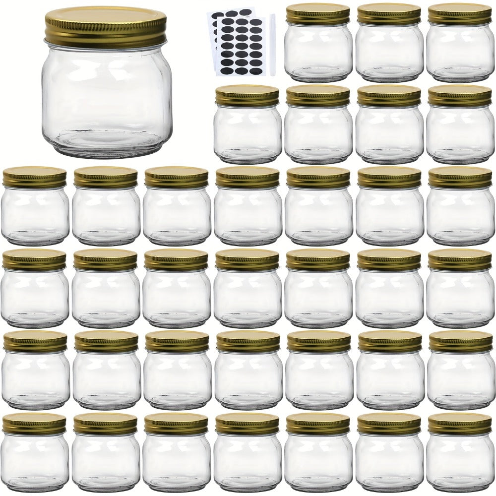 Mason Jars 8oz Glass Jars with Lids – 9/18/27/36 Pack Regular Mouth Canning Jars for Storage, Spices, Jelly, Jam, Honey & Caviar | Dishwasher Safe Spiral Lid Kitchen Storage Contai - product image 21