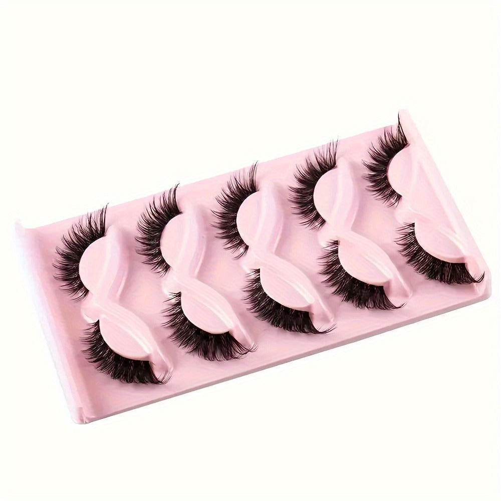15 Pairs Cat Eye Strip Lashes — Natural Long Manga Wispy False Eyelashes with Winged Tips, 3 Boxes Elongated Dramatic Eye Look for Women, Party Date Night Everyday Wear & Cosplay - product image 12