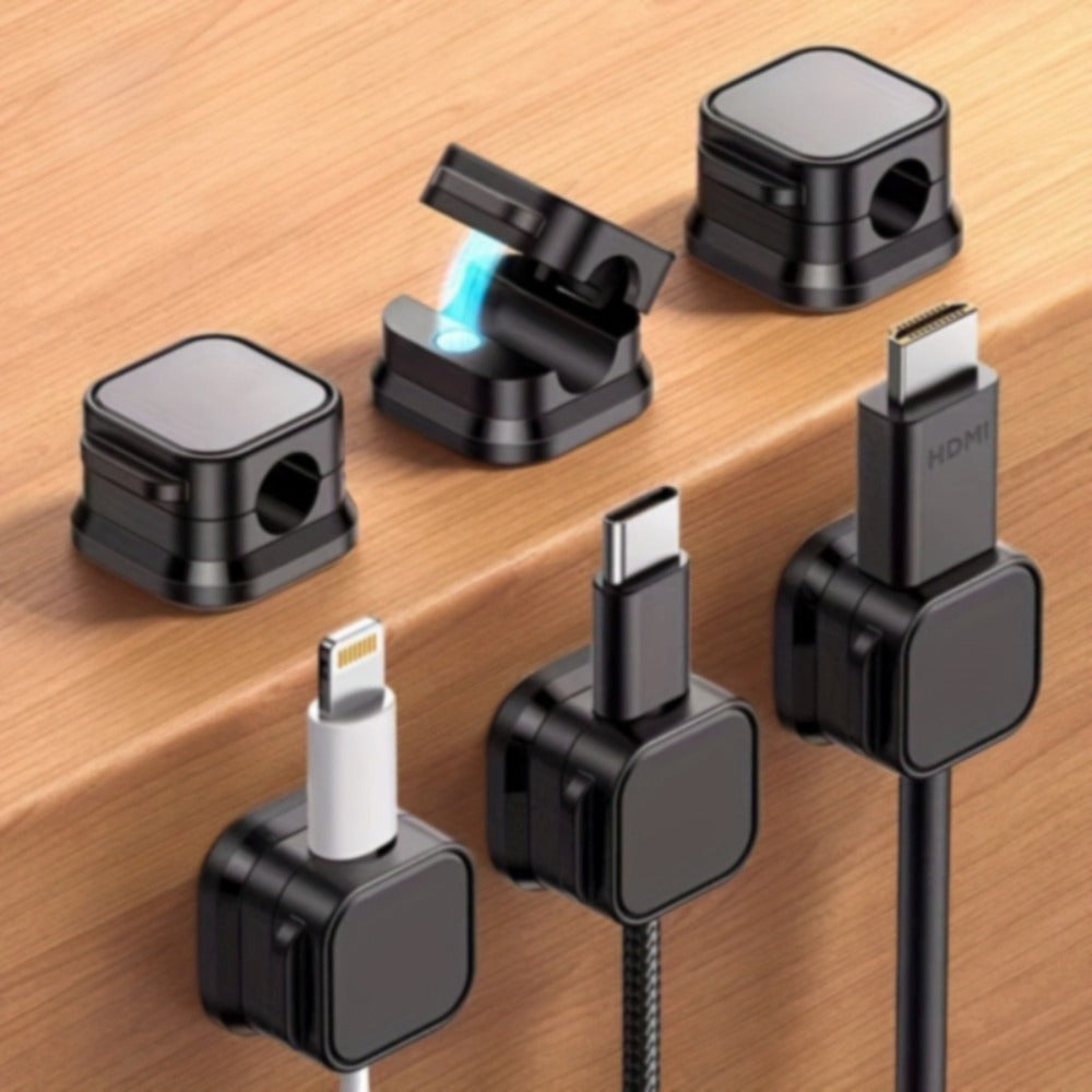 Magnetic Cable Organizer Clips 16 Pack Self-Adhesive No-Drill Cable Management Holder for Desk Wall Home Office Adjustable Wire Cord Organizer Set - product image 6